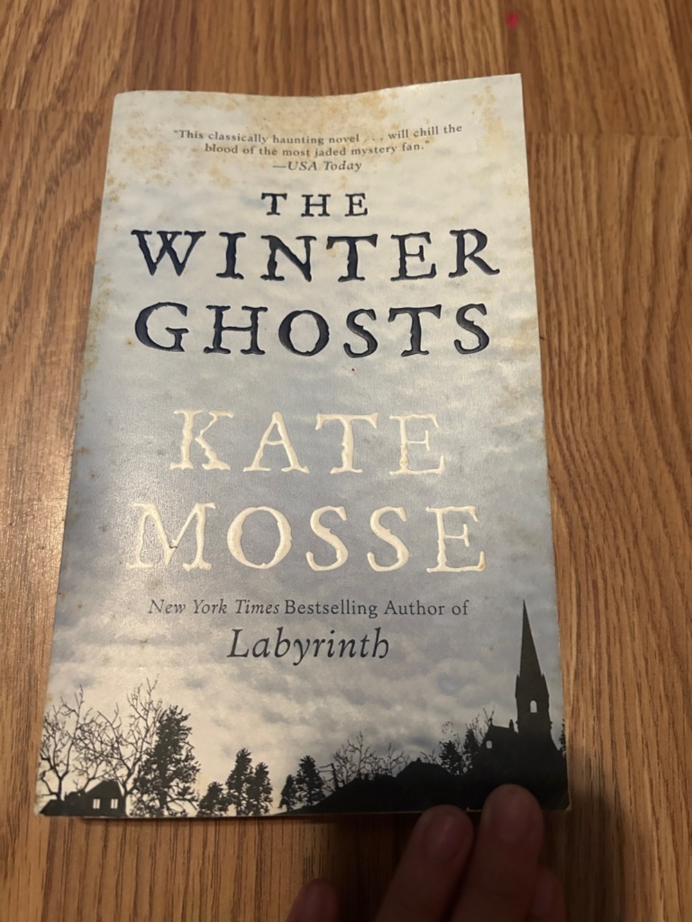 The Winter Ghosts by Kate Mosse - Light Blue & Cream Paperback